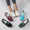Damskie wsuwane loafersy - Lekkie buty casualowe ze sztucznej skóry z podeszwą pu