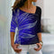 Eva - Vintage T-shirt z abstrakcyjnym nadrukiem