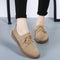Damskie loafersy wykonane ze sztucznej skóry - Wygodne i oddychające sznurowane buty