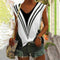 Casualowy top w kontrastowym kolorze