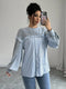 Elegancka modna bluza z detalami w paski