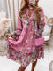 Meadow - Letnia sukienka boho z falbaną w kwiatowy wzór
