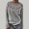 Sweter Sion Casual z dzianiny we wzory
