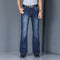 Męskie jeansy bootcut z prostymi nogawkami