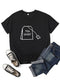 T-shirt "Tea Shirt" z graficznym żartem