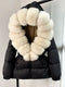 Cindy Winter Luxe: Kurtka puchowa z kapturem