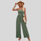 Aleksandra - Damski Off-Shoulder Kombinezon z Paskiem w Talii