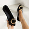Balleriny z buty z klamrą w klamrze rhinestone Buty Spitzer Toe na lato