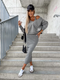 Patrycja - Komplet damski - Sukienka i bluza dla casualowego stylu
