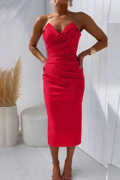 Sukienka midi Lana's Elysian Elegance