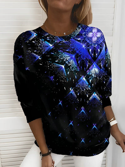 Stylowa bluza Flare Cubic z efektownym nadrukiem