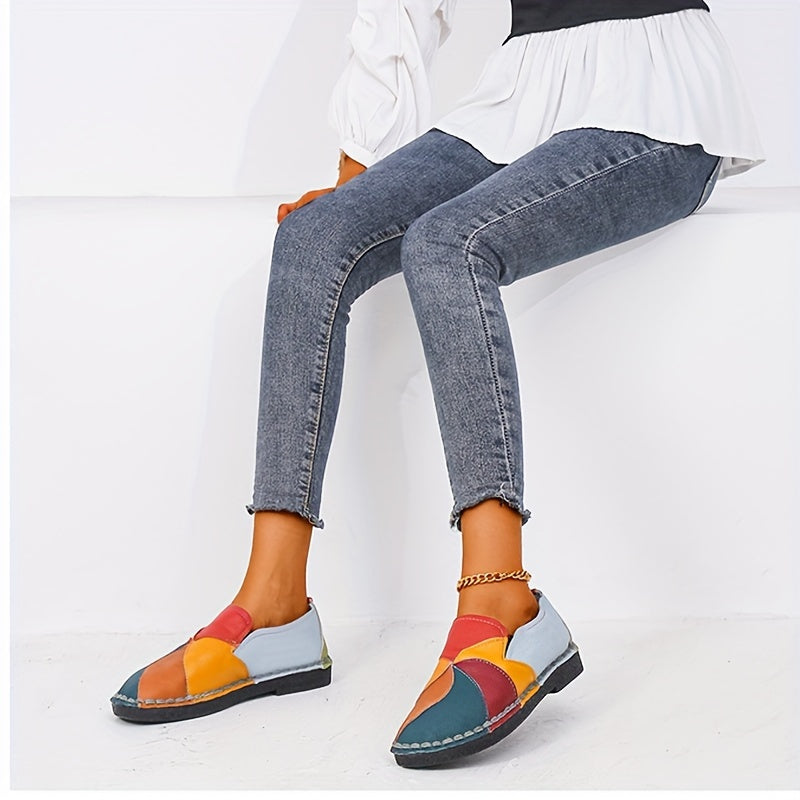 Ladies Colorblock Loafer - miękkie buty wsuwane, antypoślizgowe i wygodne