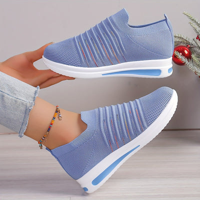 Letnie loafersy damskie - oddychające, lekkie buty wsuwane z odkrytymi palcami