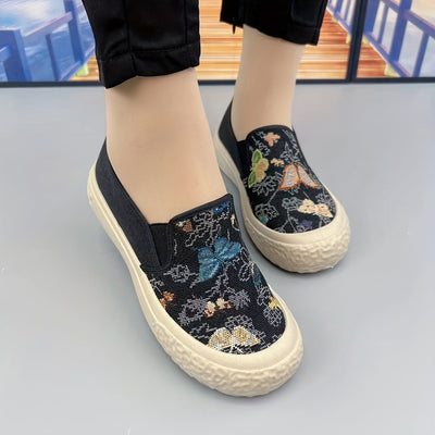 Damskie wsuwane loafersy - wygodne, lekkie i modne z wzorem