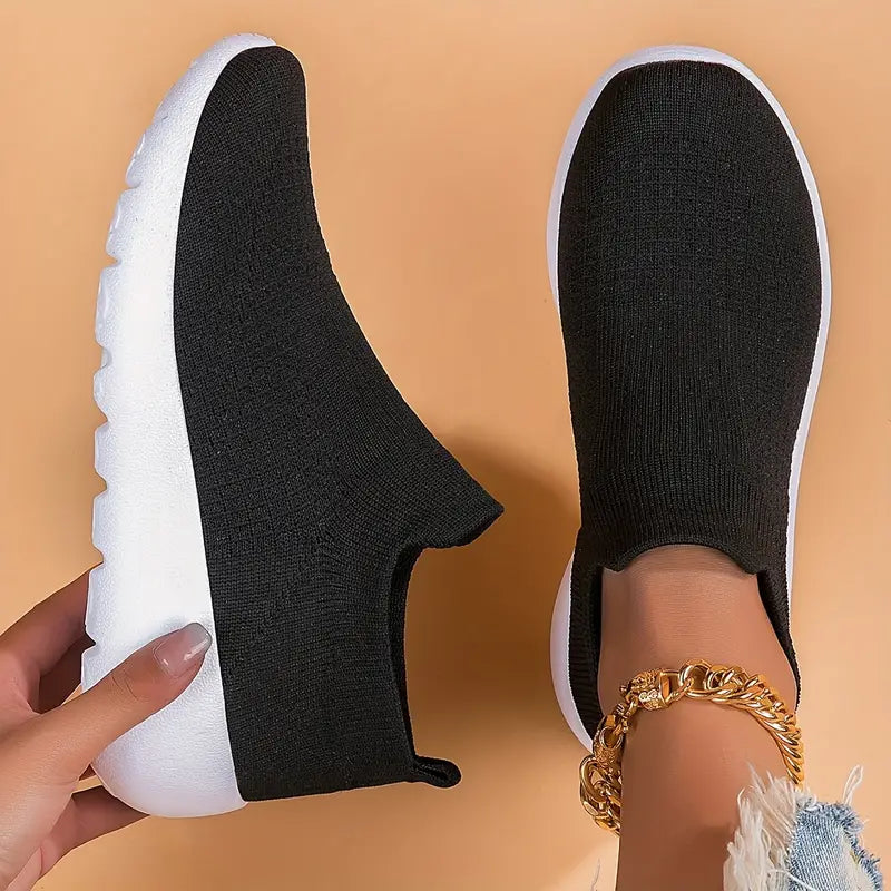 Lekkie sneakersy z dzianiny do noszenia na co dzień