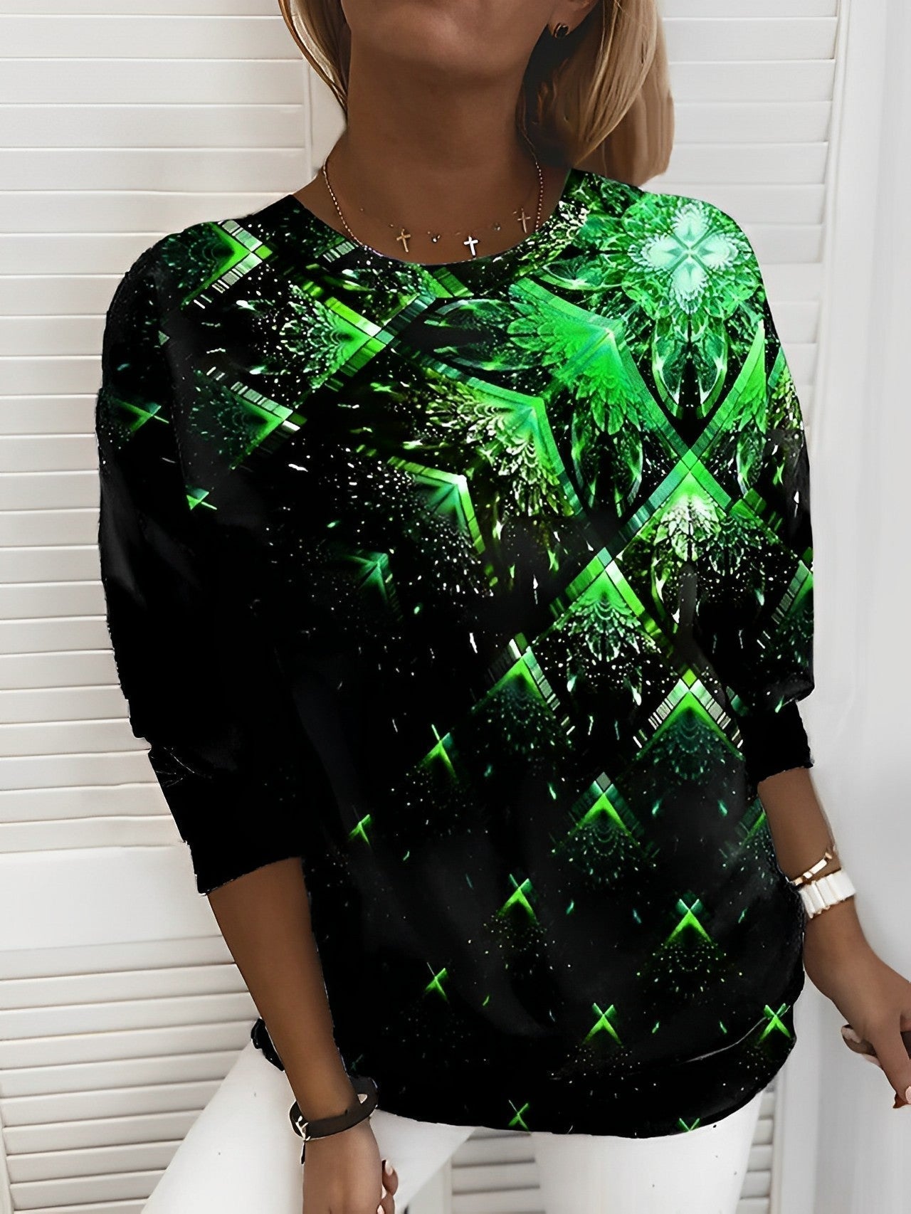 Stylowa bluza Flare Cubic z efektownym nadrukiem