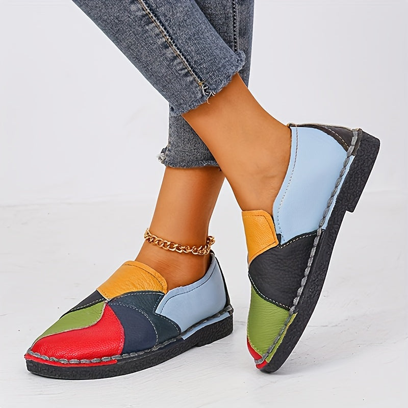 Ladies Colorblock Loafer - miękkie buty wsuwane, antypoślizgowe i wygodne