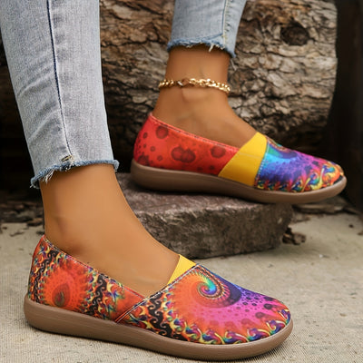 Kolorowe płaskie buty dla kobiet, lekkie buty