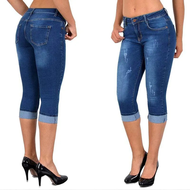Jeansowe legginsy Emilie w dużych rozmiarach