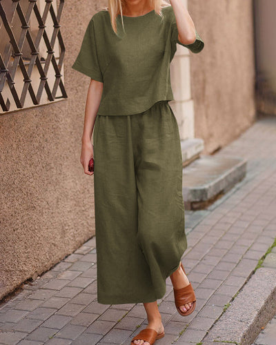 Alicja - Komplet damski lounge loose-fit - Casualowy komfort w nowoczesnym stylu