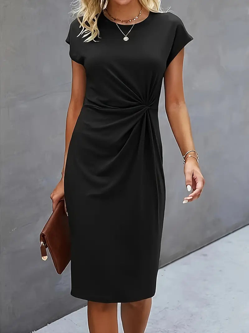 Casualowa sukienka z krótkim rękawem - Slim fit Bodycon Lato i moda na każdą porę roku