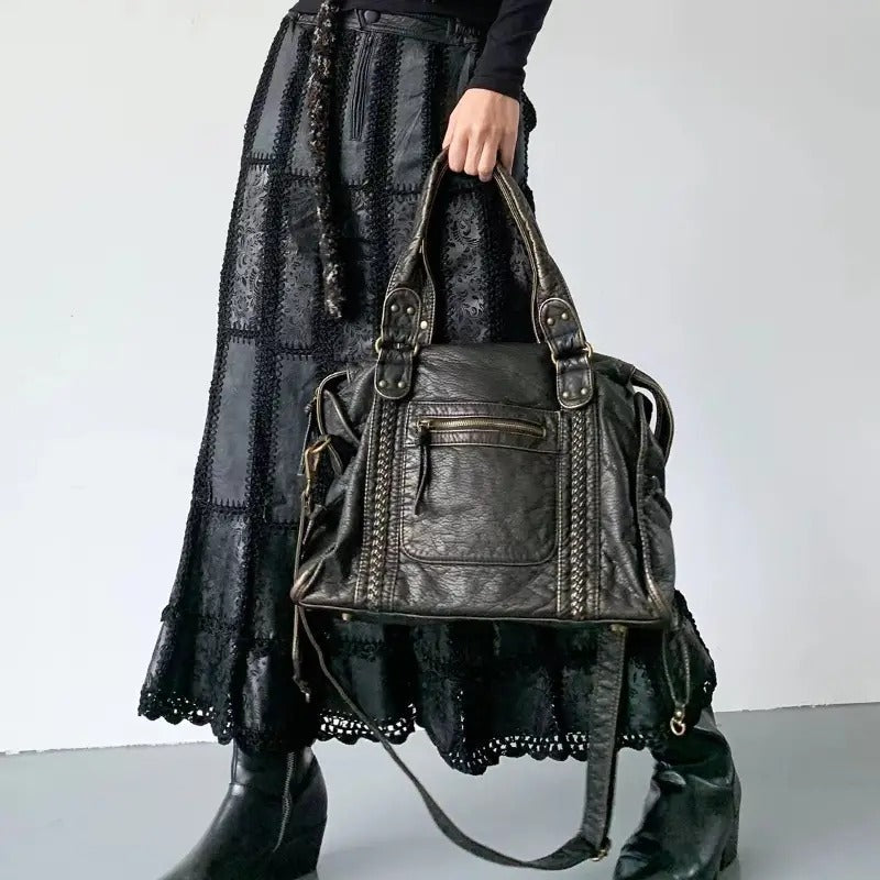 Jeoara - Skórzana torba w stylu vintage
