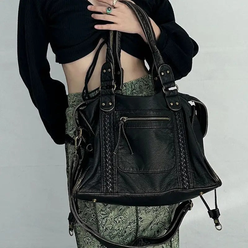 Jeoara - Skórzana torba w stylu vintage