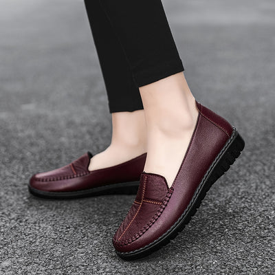 Damskie wsuwane loafersy, miękka podeszwa, antypoślizgowe płaskie buty