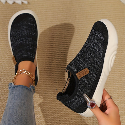 Letnie loafersy damskie - oddychające buty wsuwane z miękką podeszwą