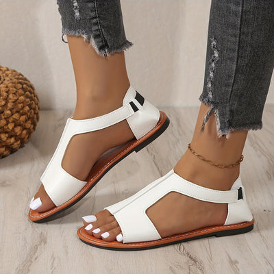 Letnie sandały damskie, lekkie buty plażowe typu peep-toe