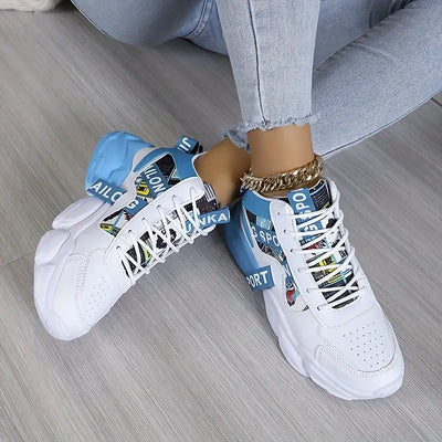 Damskie sneakersy w blokach kolorów