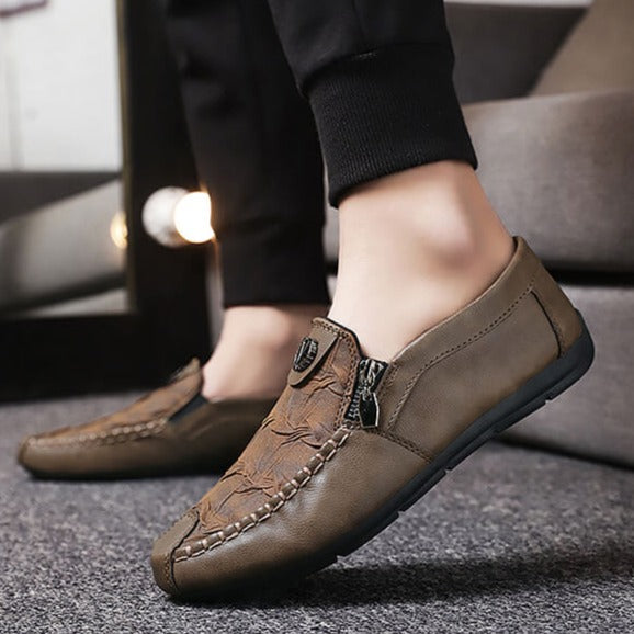 Łukasz - Wygodne Męskie Mokasyny Slip-On