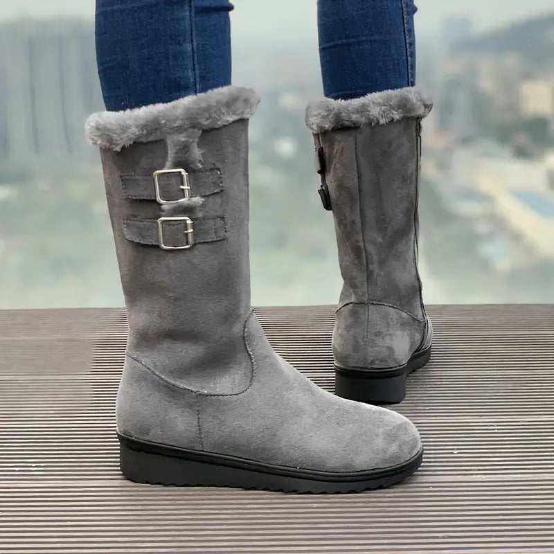 Jocia - Stylowe i wygodne buty turystyczne z podszewką ze sztucznego futra