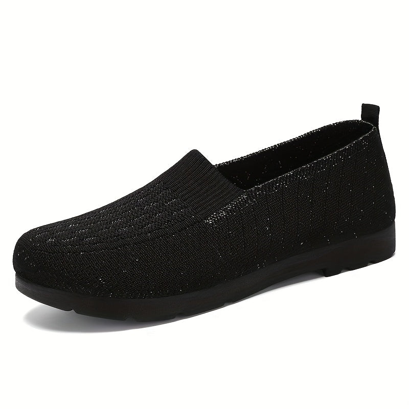Lekkie wsuwane buty damskie - Oddychająca cholewka z dzianiny