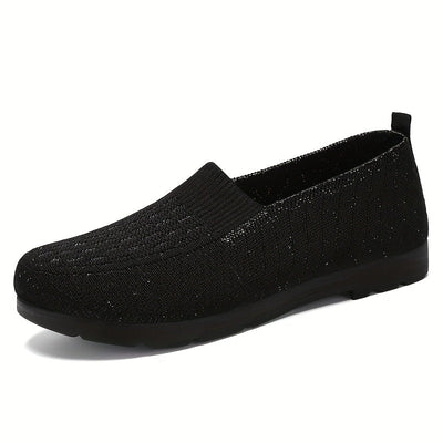 Lekkie wsuwane buty damskie - Oddychająca cholewka z dzianiny