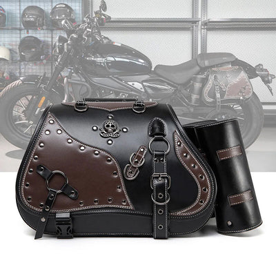 Torba motocyklowa Czaszka Steampunk