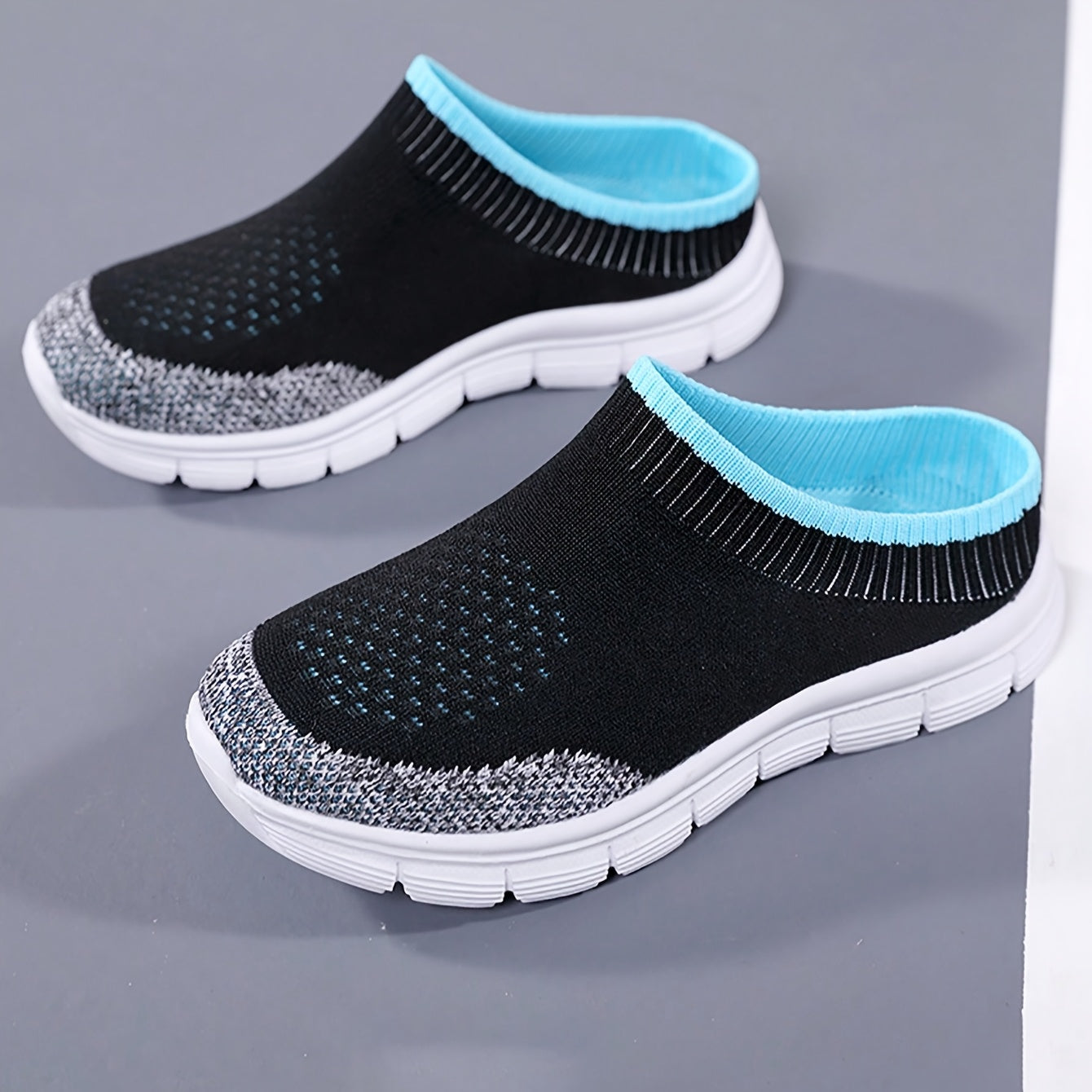 Damskor med slip-on-strumpor - lätta och andningsbara loafers