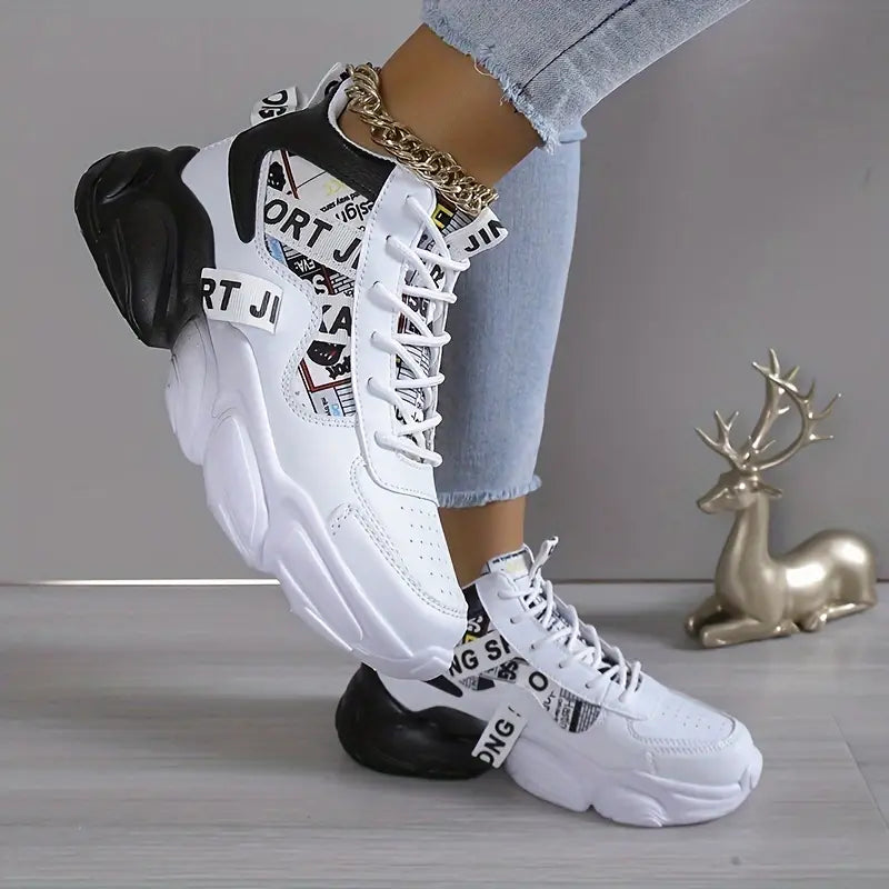 Damskie sneakersy w blokach kolorów