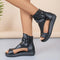 Modne letnie buty zapinane z tyłu na zamek