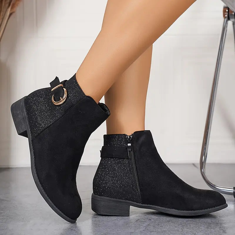 Eleganckie botki damskie - monochromatyczne buty na jesień