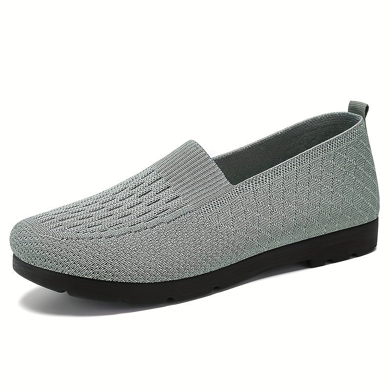 Lekkie wsuwane buty damskie - Oddychająca cholewka z dzianiny