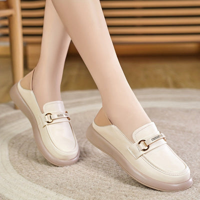 Damskie Loafer Beige - antypoślizgowe i wygodne buty wsuwane