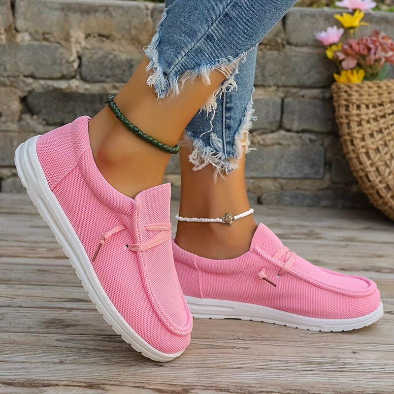 Letnie loafersy damskie - lekkie wsuwane buty casualowe z miękką podeszwą