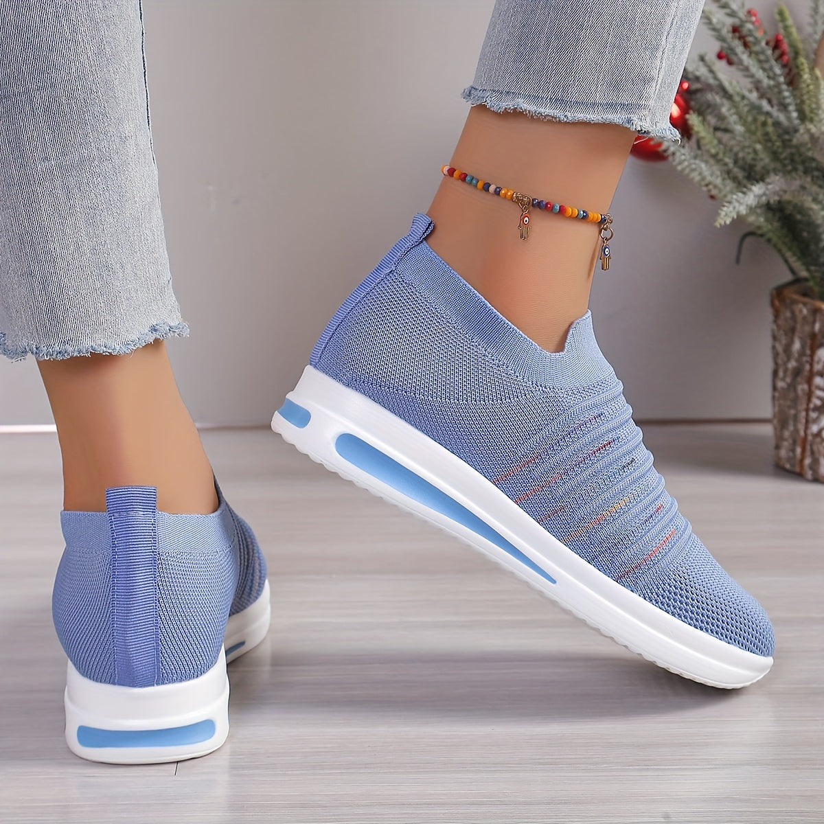 Letnie loafersy damskie - oddychające, lekkie buty wsuwane z odkrytymi palcami
