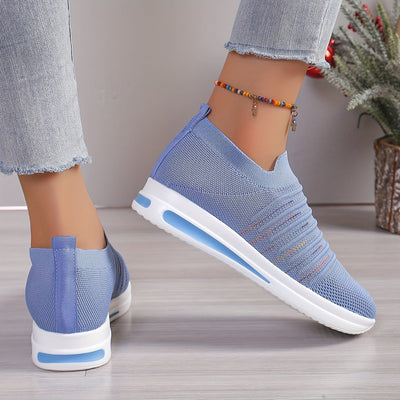 Letnie loafersy damskie - oddychające, lekkie buty wsuwane z odkrytymi palcami