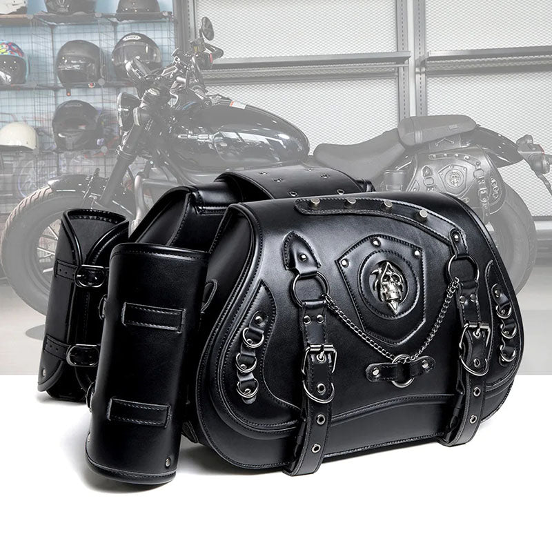 Torba motocyklowa Czaszka Steampunk