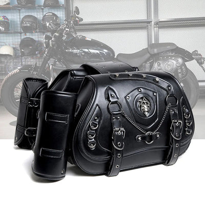 Torba motocyklowa Czaszka Steampunk