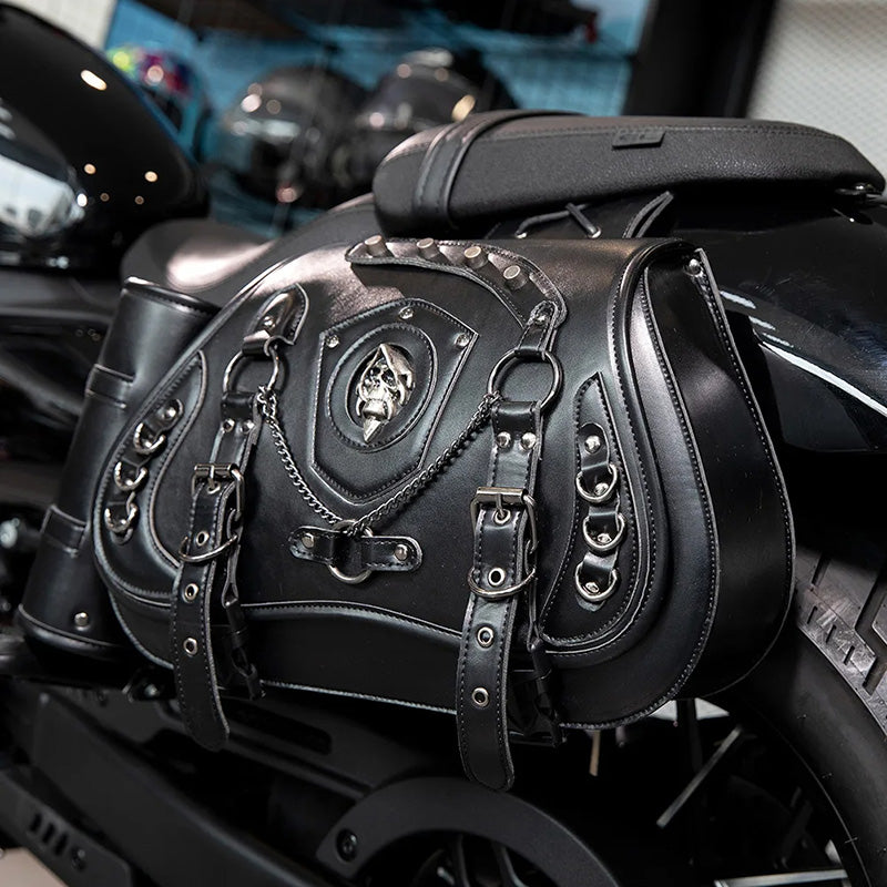 Torba motocyklowa Czaszka Steampunk