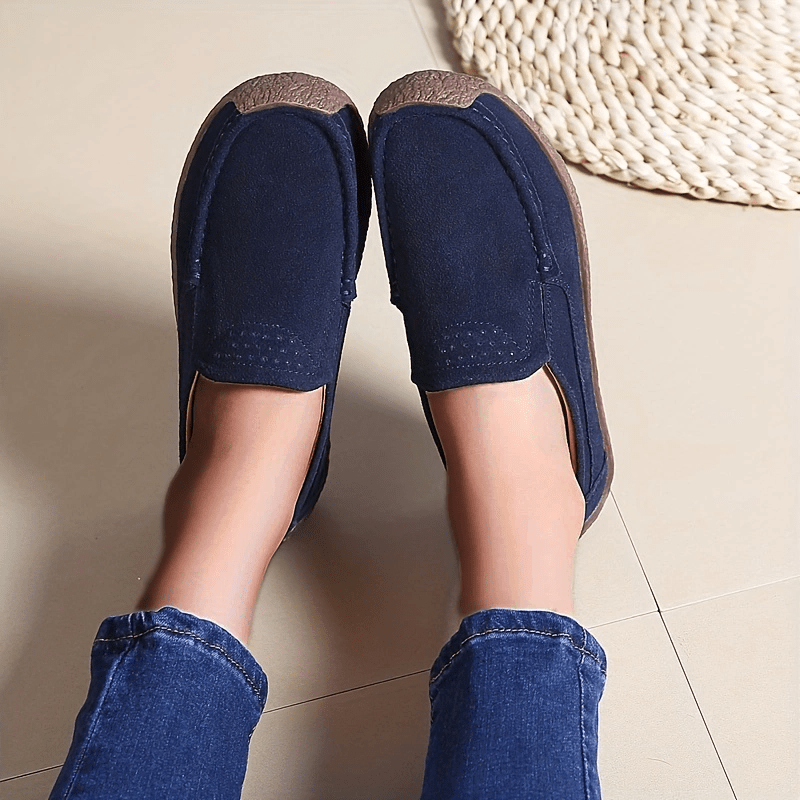 Lekkie damskie loafersy, zamknięte buty wsuwane, modne buty do chodzenia