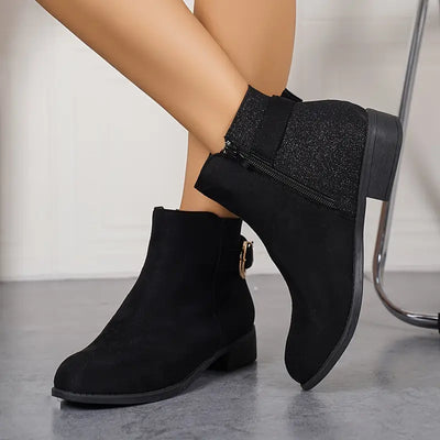 Eleganckie botki damskie - monochromatyczne buty na jesień